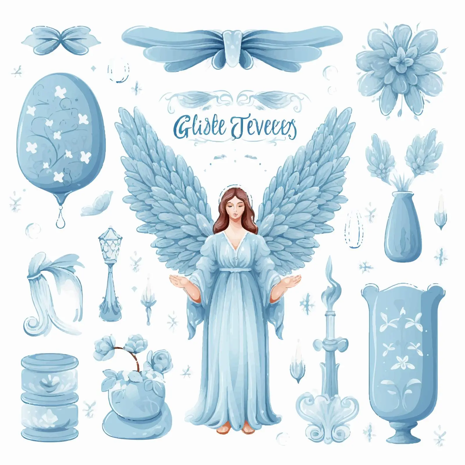 Classic Religious Templates for Blessings and Inspiration — free download from Dotvec