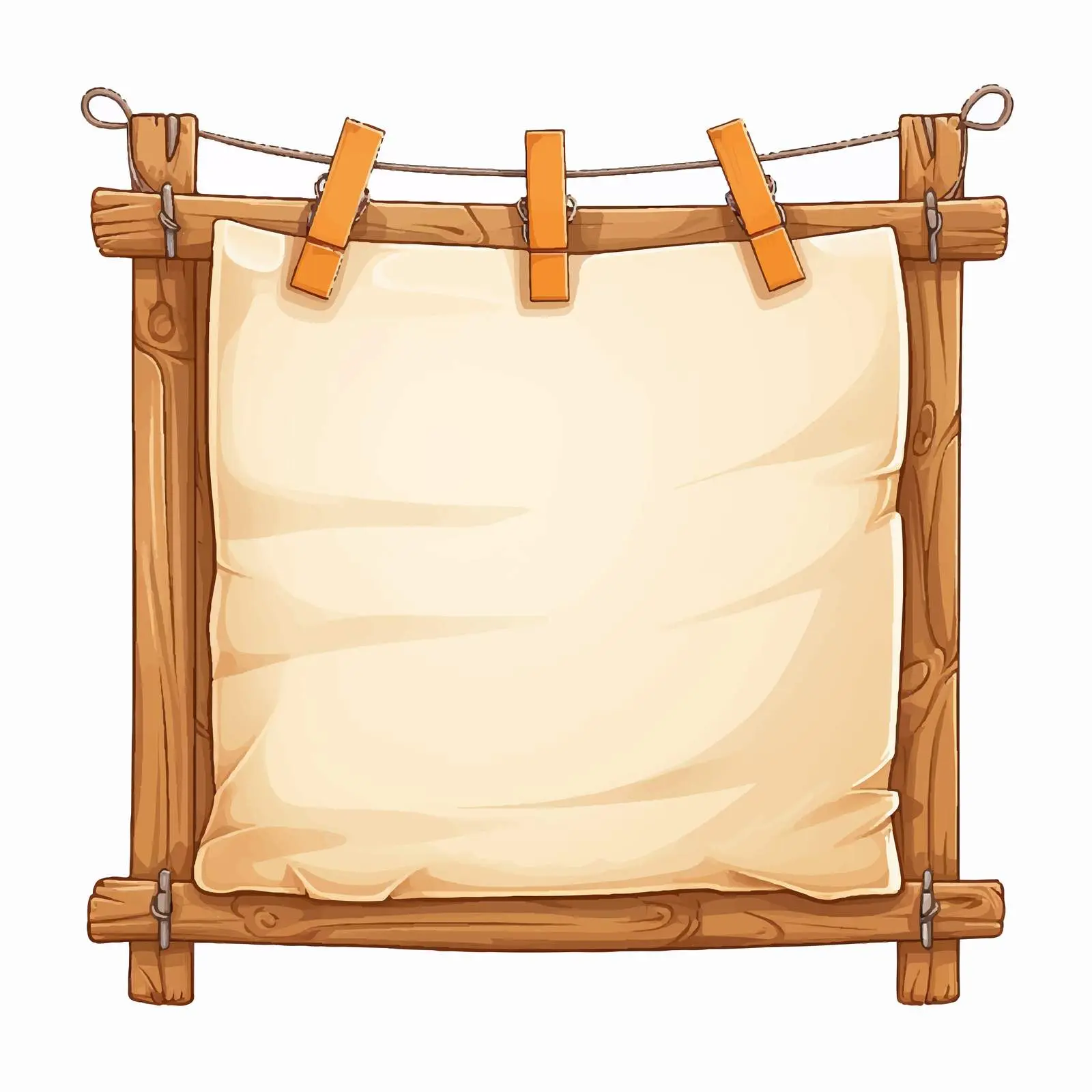 Classic Wooden Aged Frame with Paper — free download from Dotvec