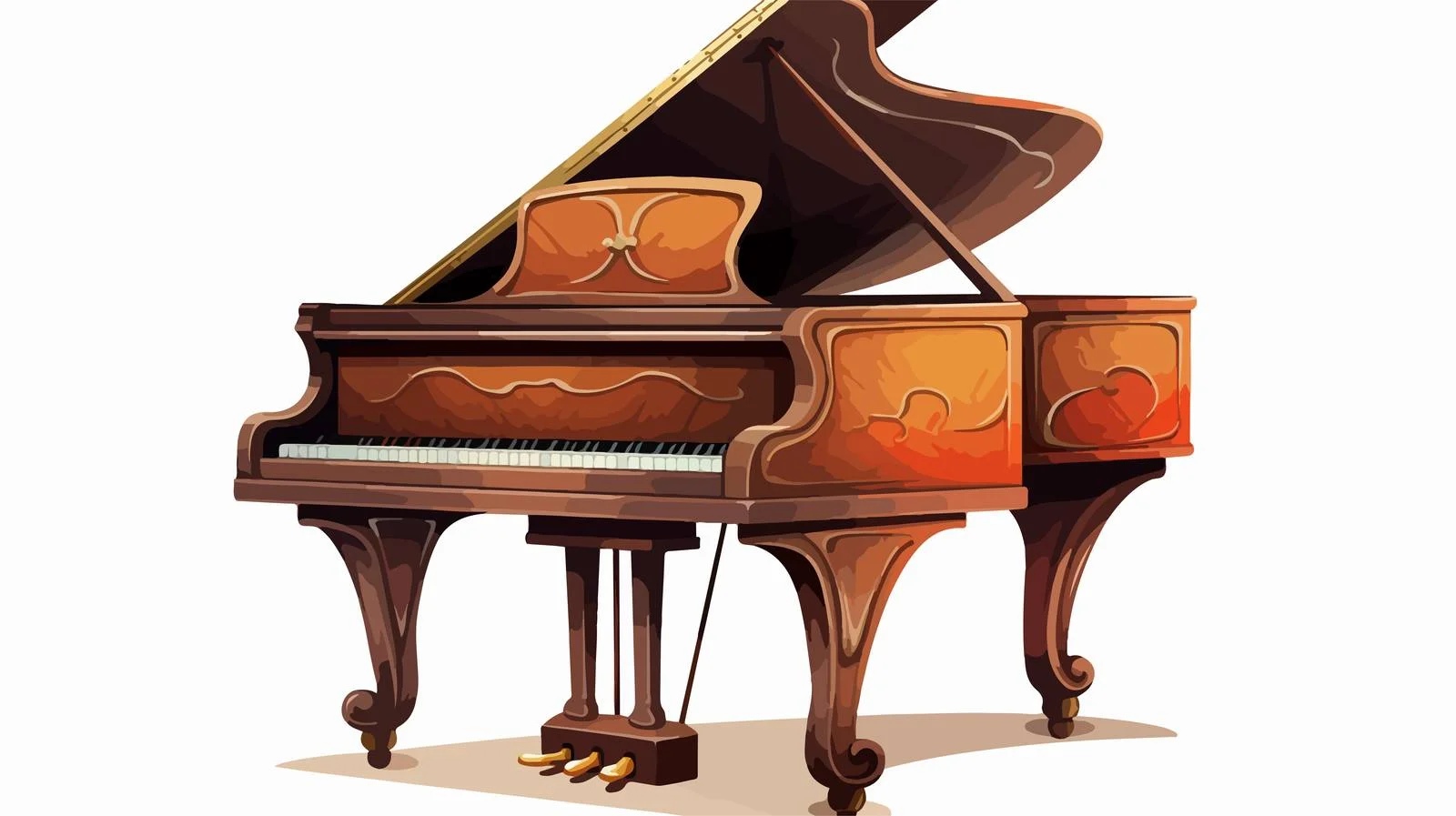 High-Quality Classic Piano Cart — free download from Dotvec