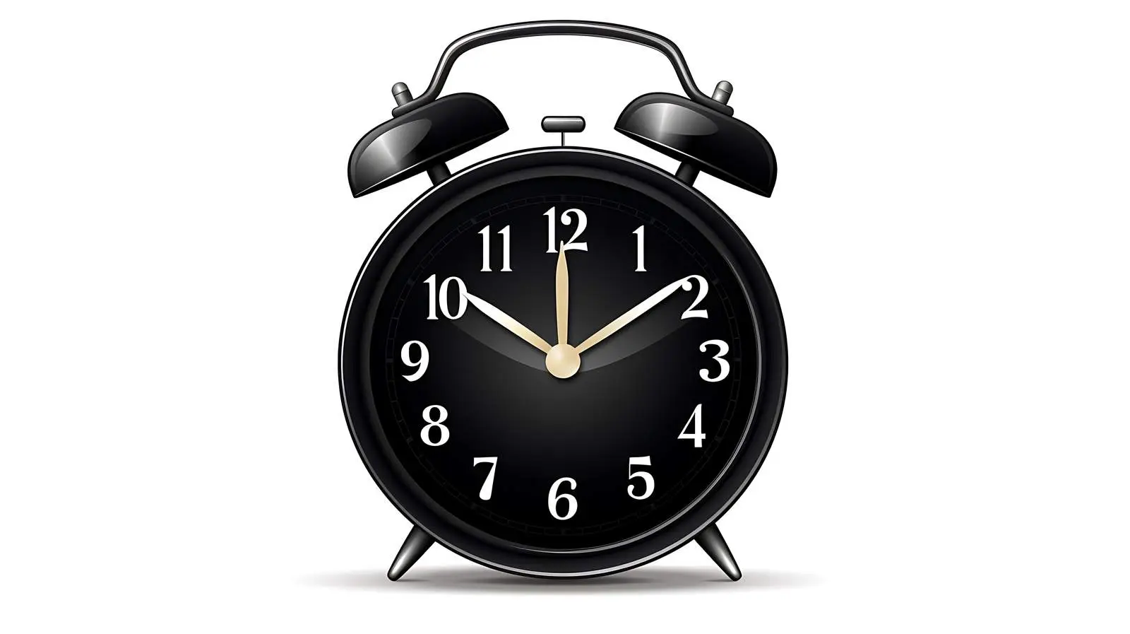 Classic Alarm Clock White Isolation — free download from Dotvec