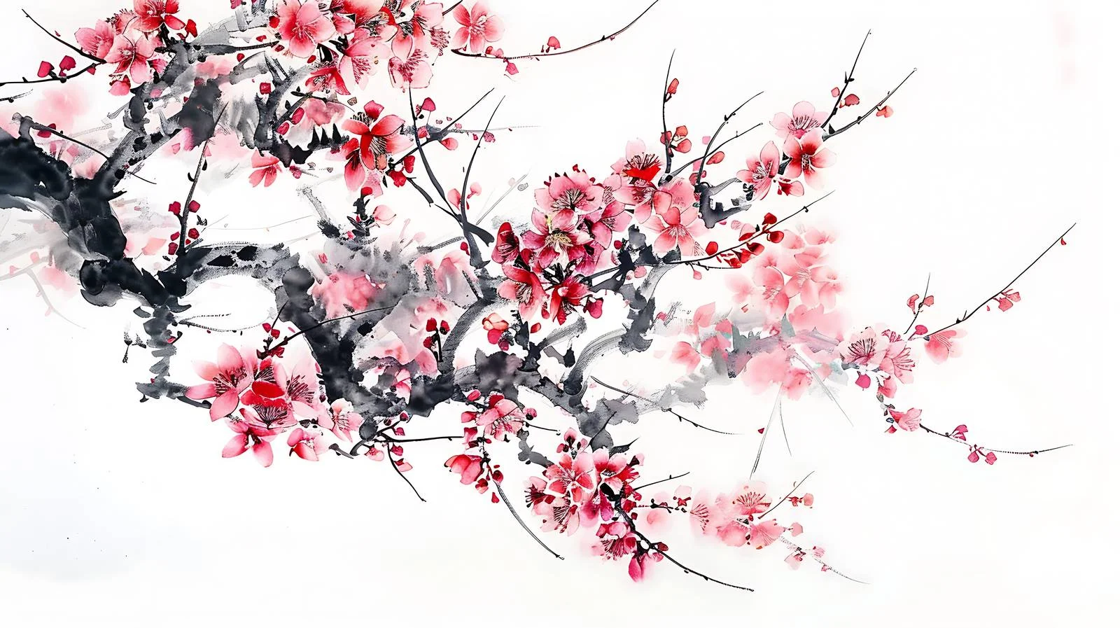 Traditional Chinese Art on White Background — free download from Dotvec