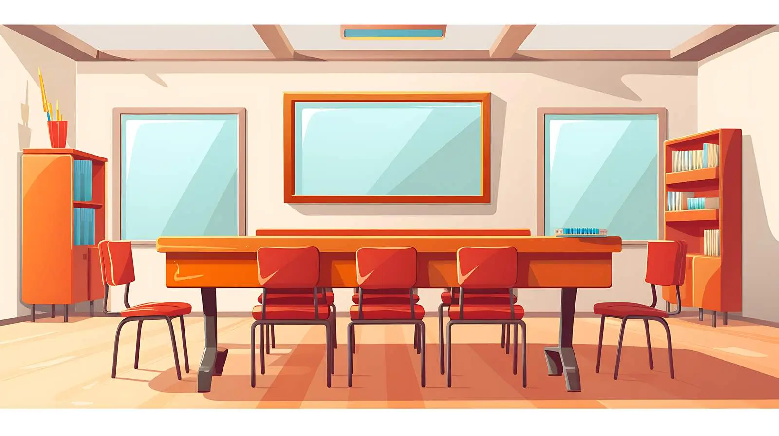 Classroom Furniture Illustration — free download from Dotvec