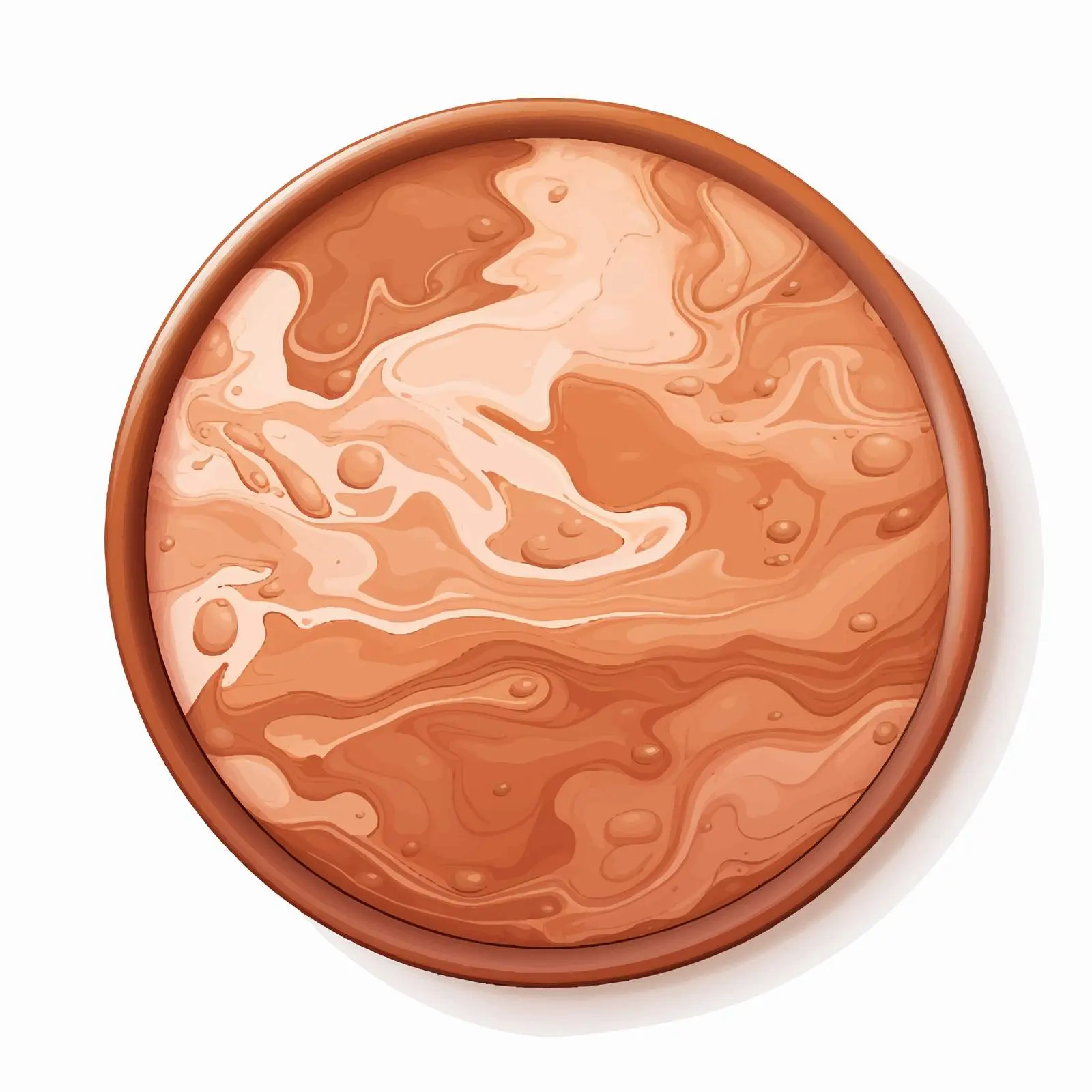 Top View Clay Vector Illustration on White Background — free download from Dotvec