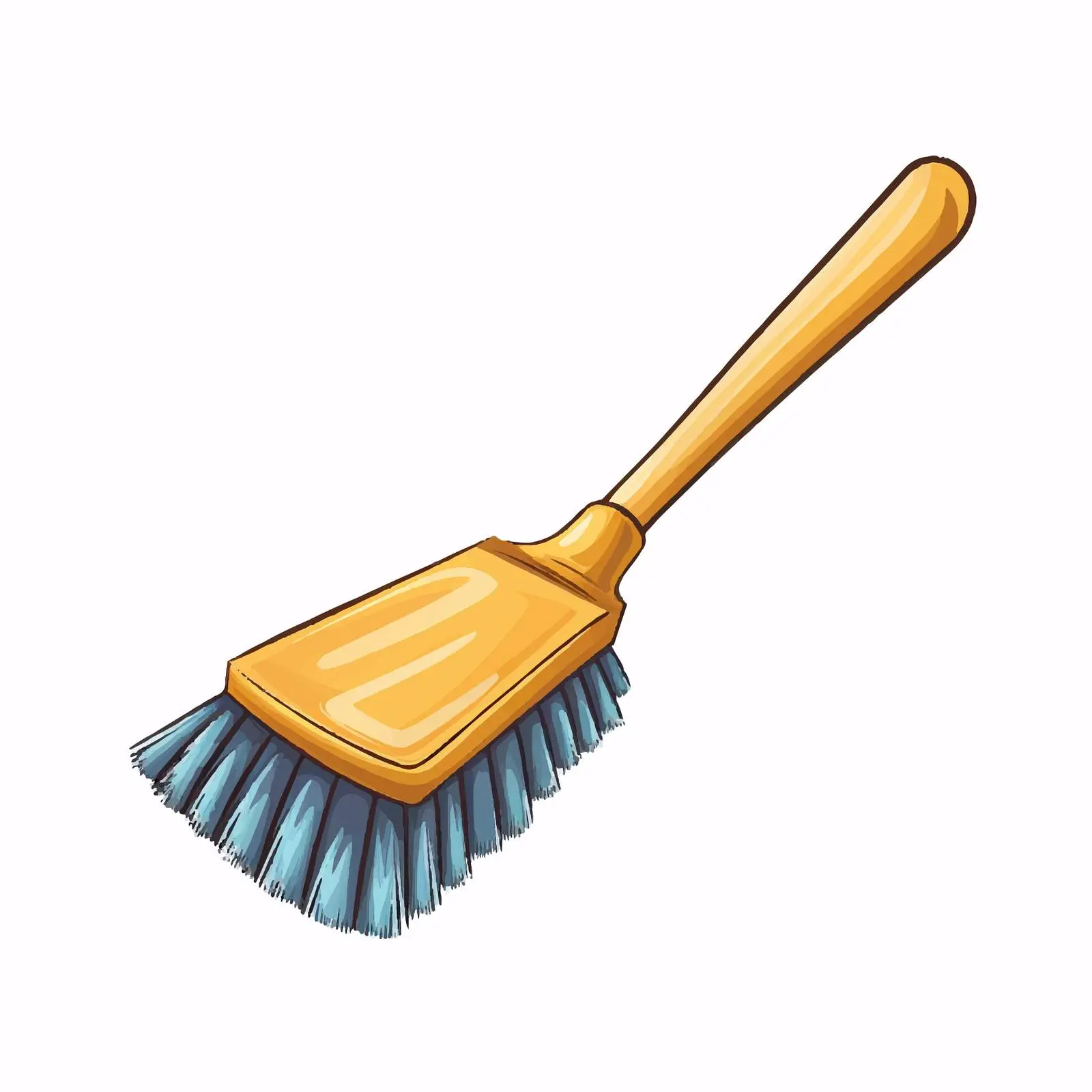 Cartoon Cleaning Brush Isolated Vector Illustration — free download from Dotvec