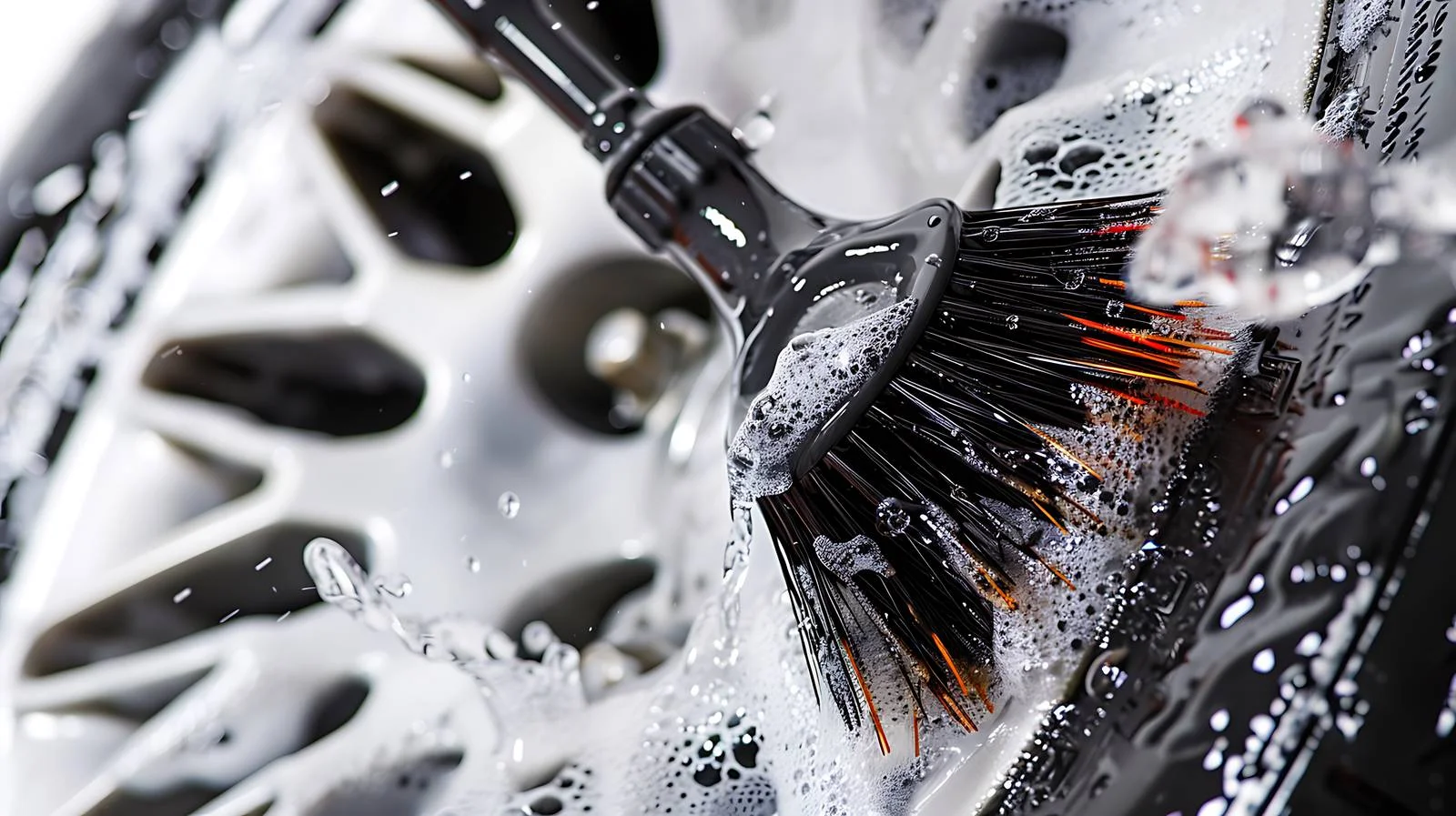 Vehicle Wheel Cleaning Using Brush and Water — free download from Dotvec