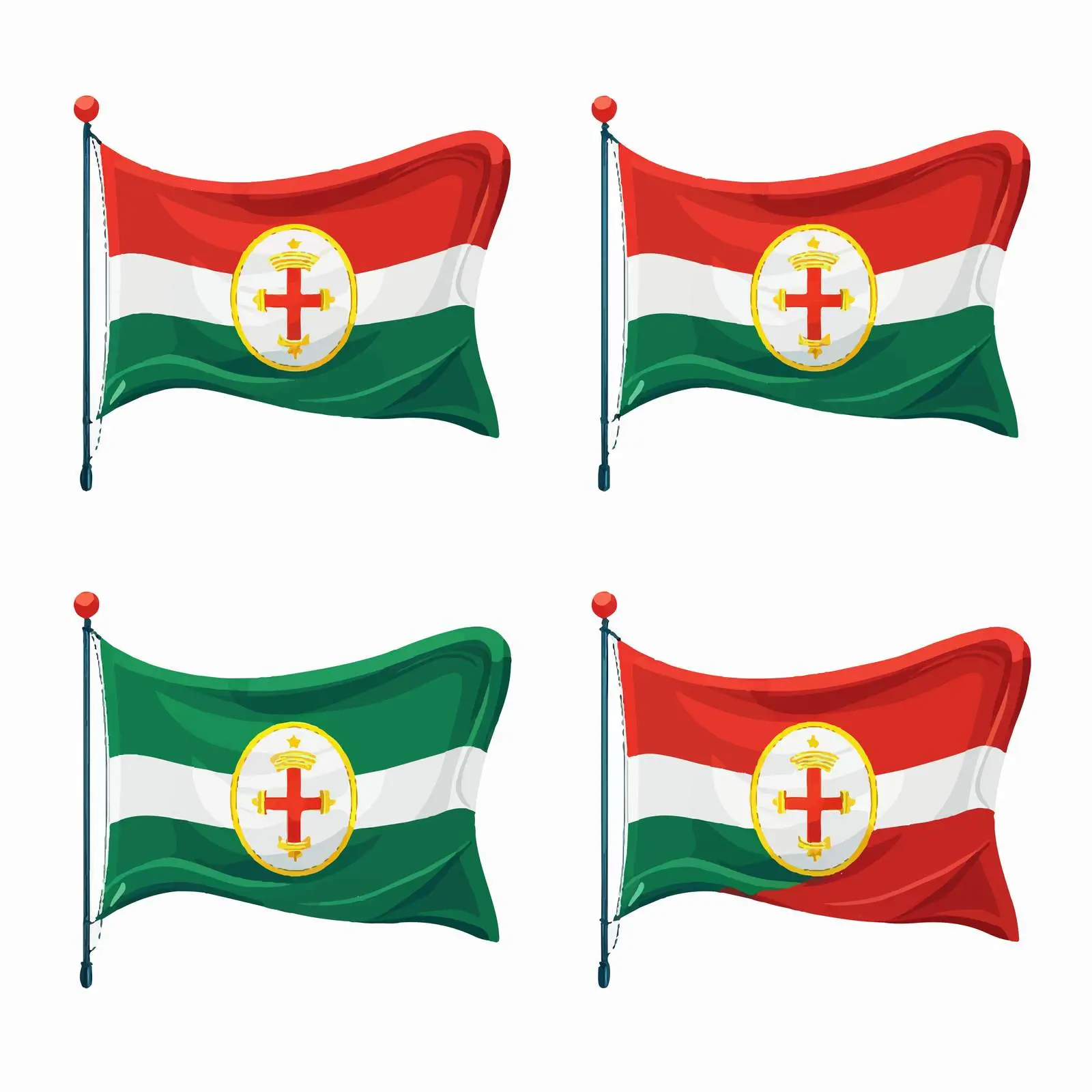 Colorful National Flag Clip Art Collection — free download from Dotvec