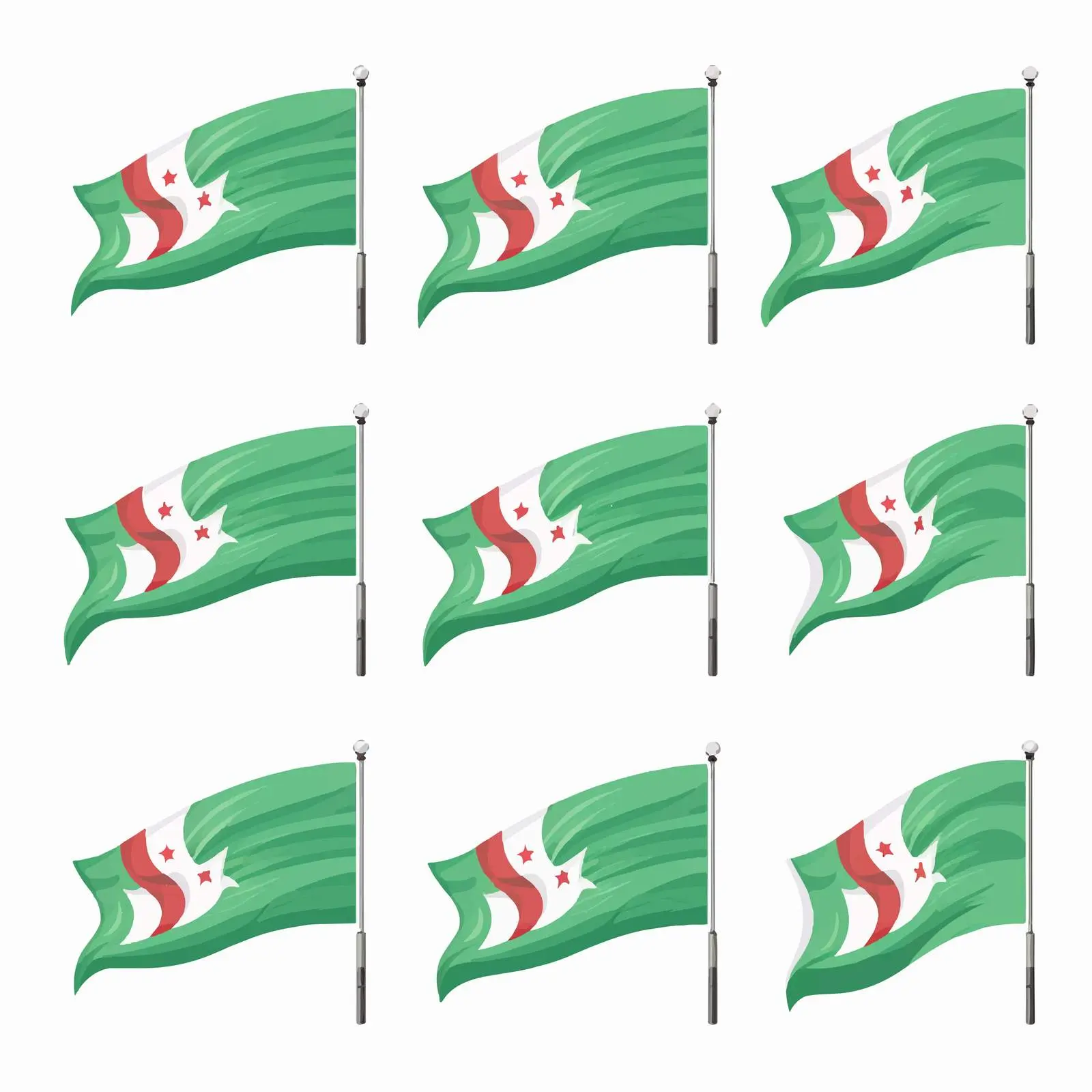 Vibrant National Flag Clip Art Set — free download from Dotvec