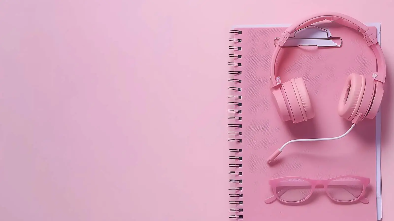 Wireless Headphones and Notepad on Clipboard – free wireless image from Dotvec