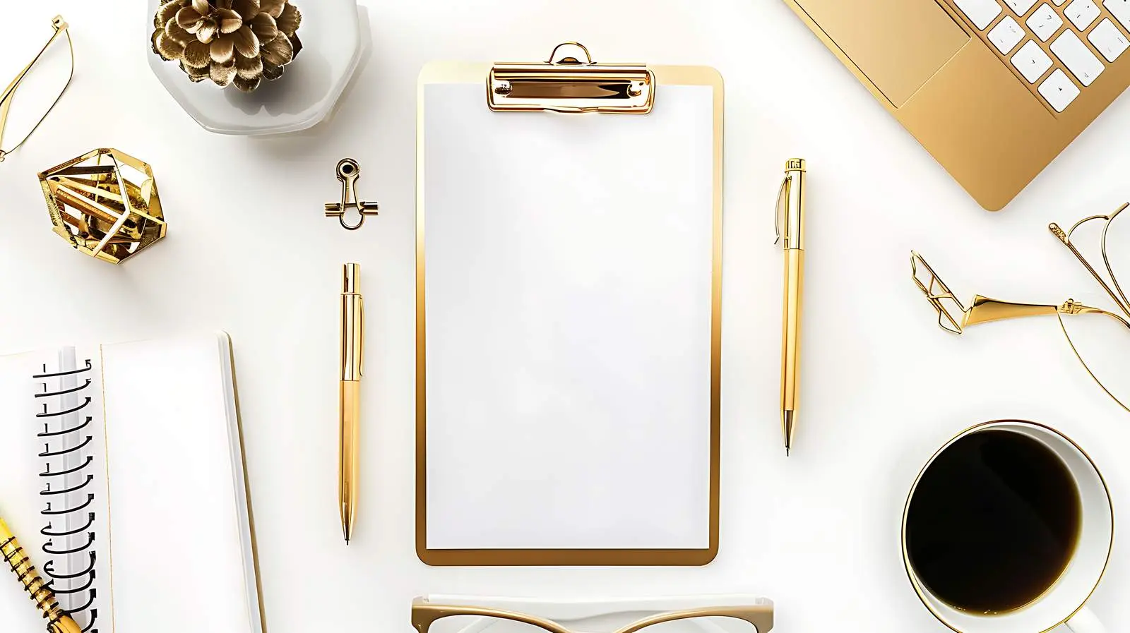 Blank Notepad Mockup with Clipboard Design — free download from Dotvec