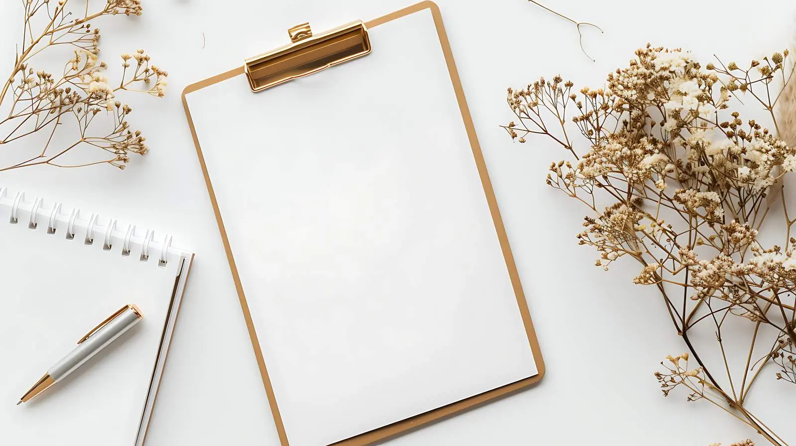 Blank Notepad Mockup with Clipboard Template — free download from Dotvec