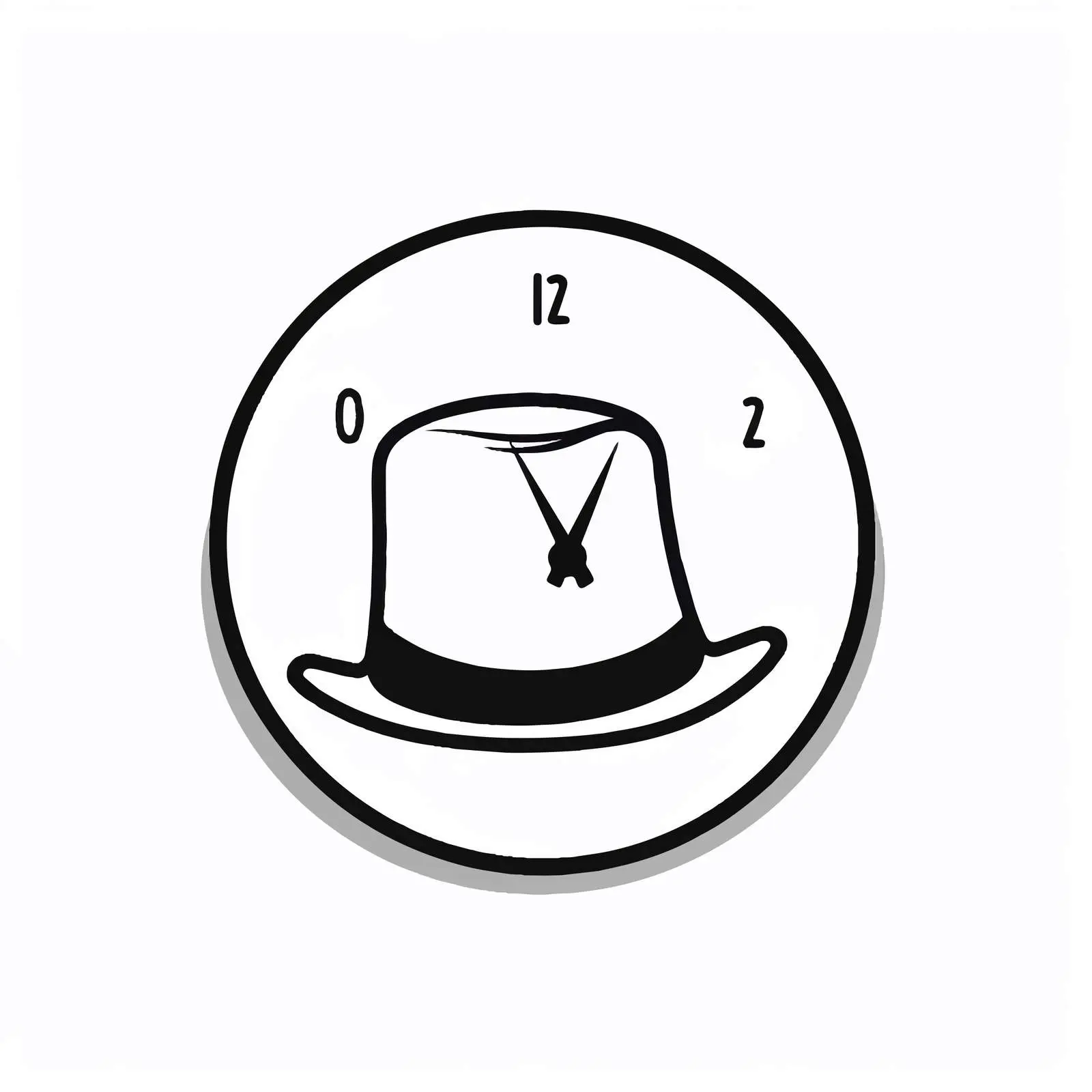 Clock Line Vector Illustration on White Background — free download from Dotvec