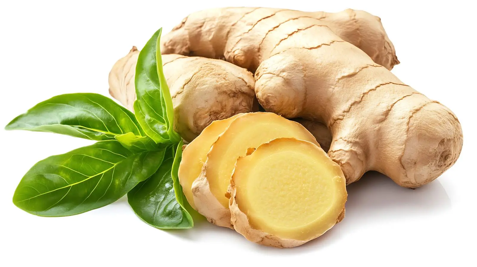 Detailed Ginger Rhizome Slices Close-up Image — free download from Dotvec