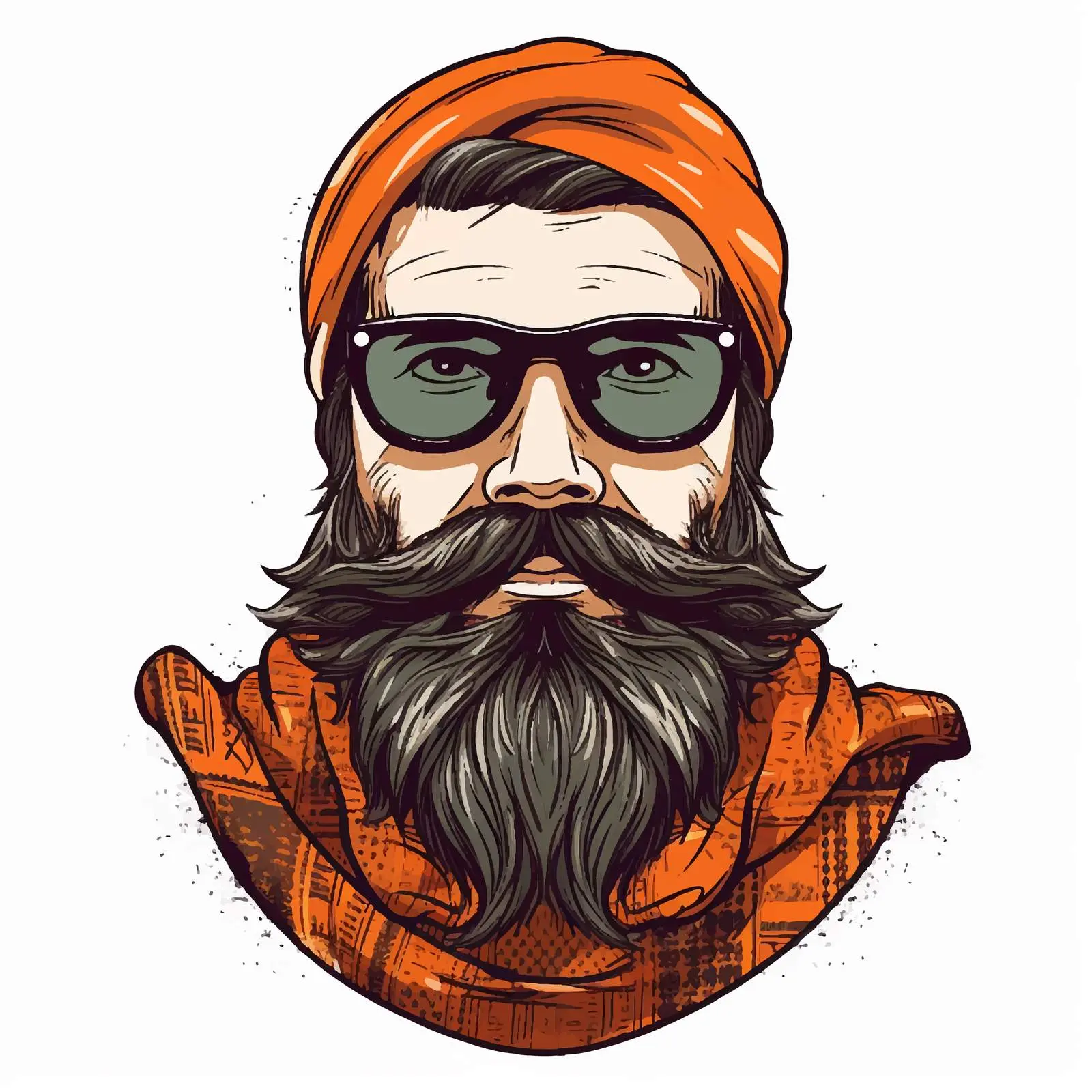 Cool Hipster Scarf Vector Illustration — free download from Dotvec