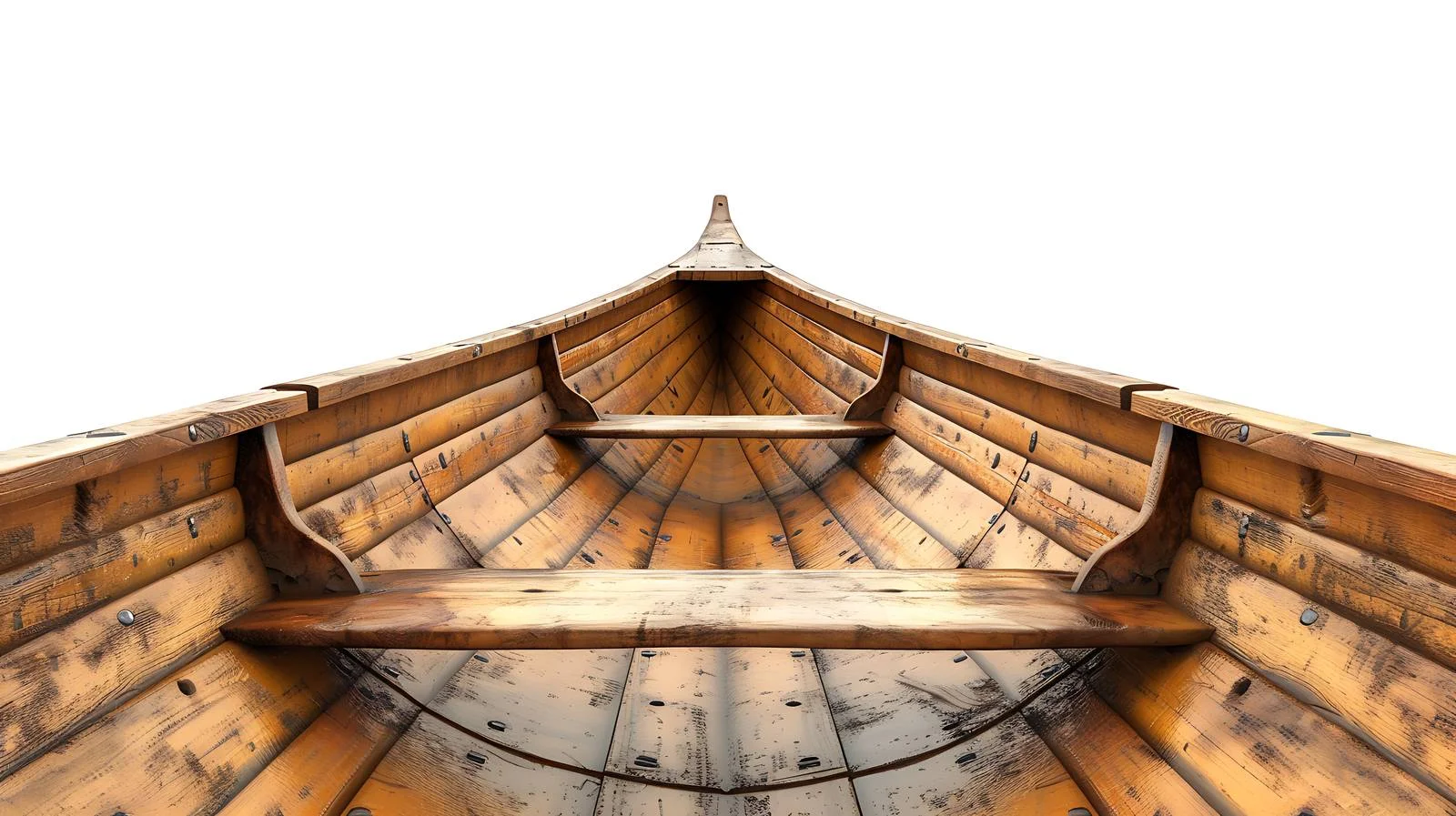 Detailed View Inside Wooden Canoe — free download from Dotvec