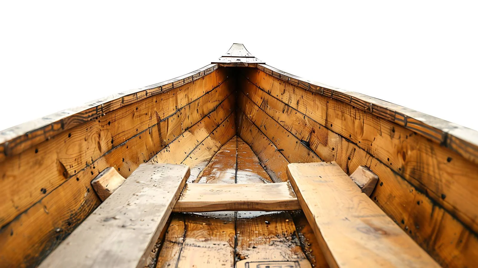Detailed capture of wooden canoe interior — free download from Dotvec