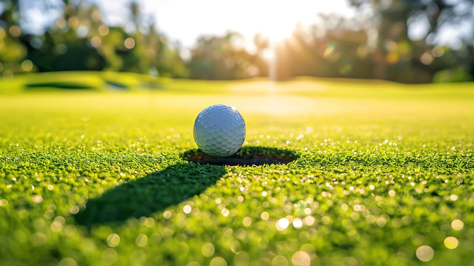 Detailed Golf Ball Near Green Hole — free download from Dotvec
