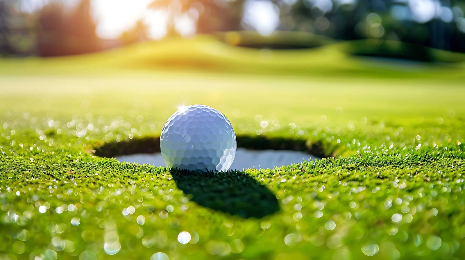 Detailed Golf Ball by the Hole — free download from Dotvec