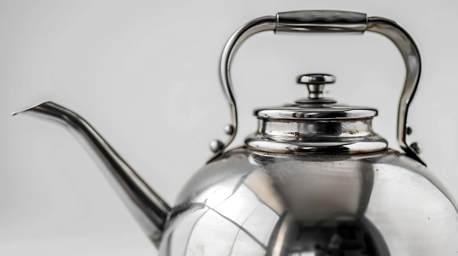 Elegant Silver Kettle on White Background — free download from Dotvec