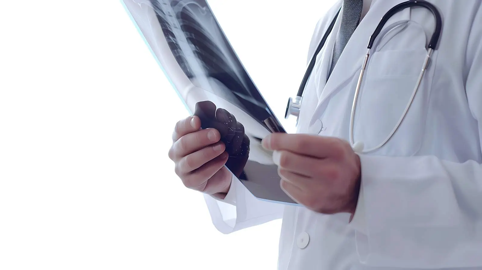 Male Doctor Holding X-Ray Image Close Up – free images image from Dotvec