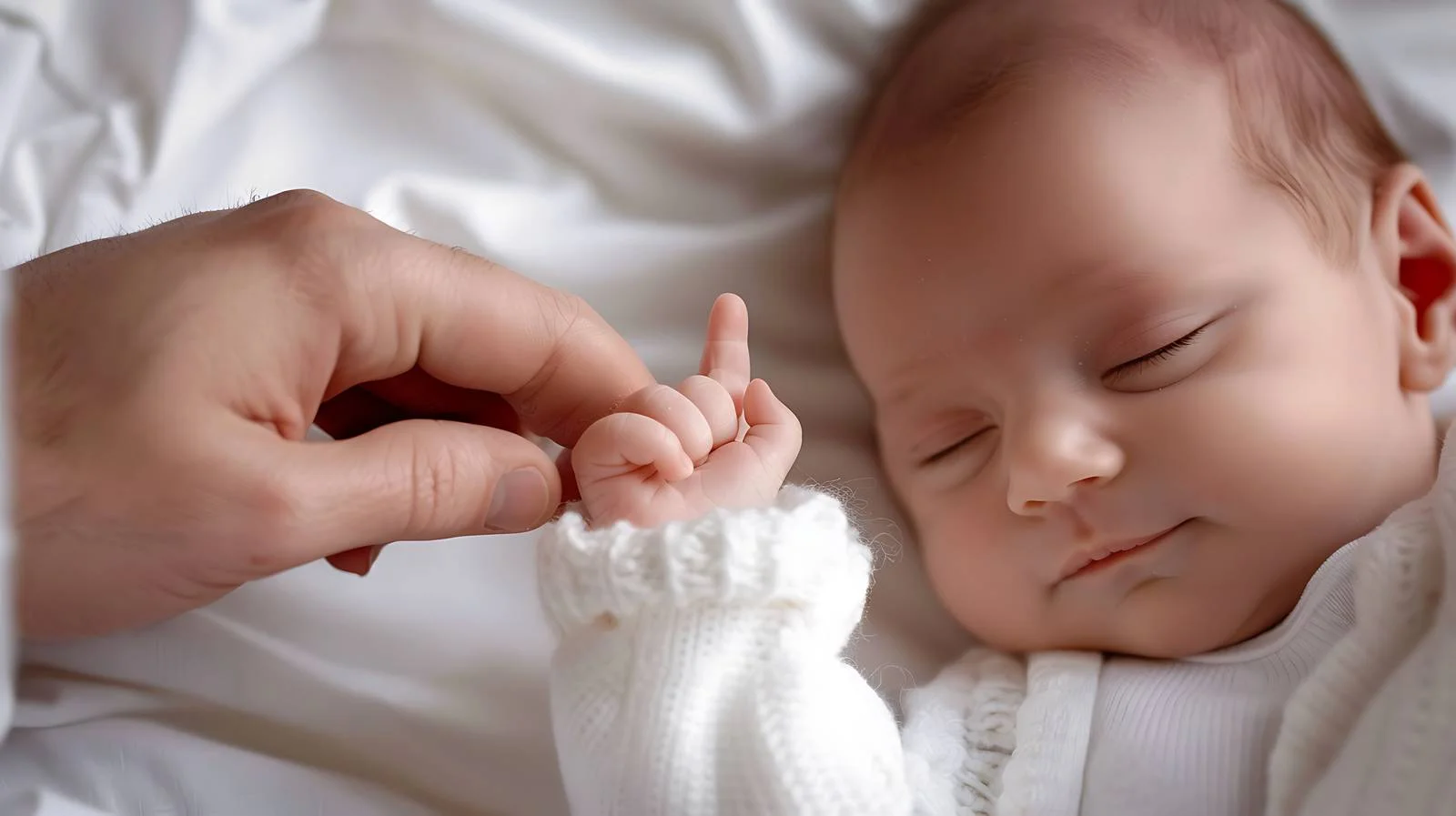 Tender Moment Between Newborn and Father — free download from Dotvec