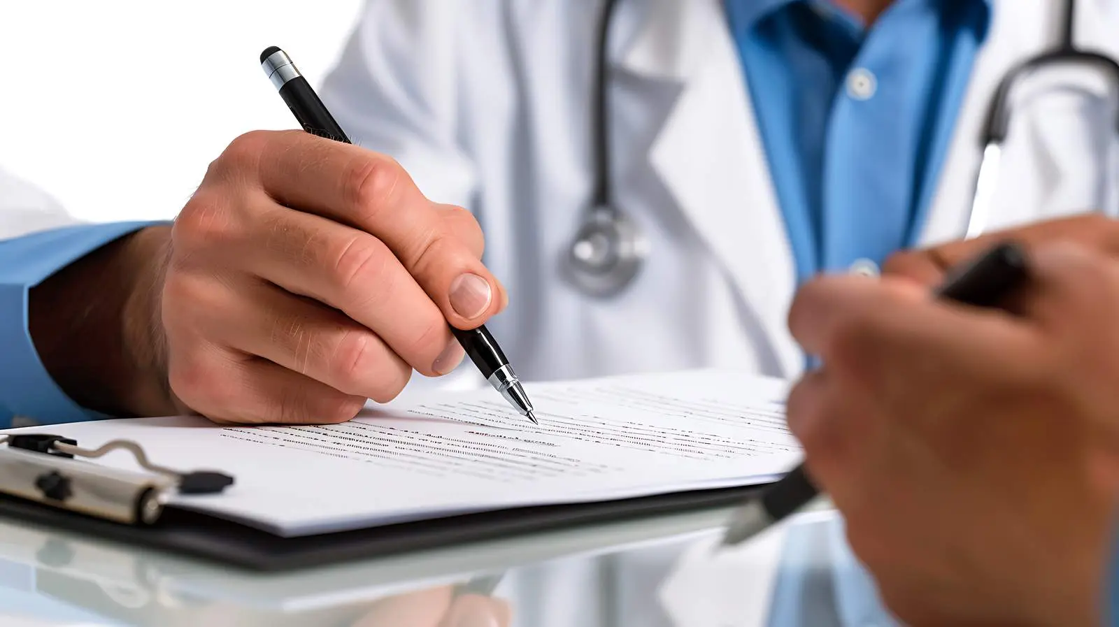 Patient Doctor Interaction Taking Notes – free trust image from Dotvec