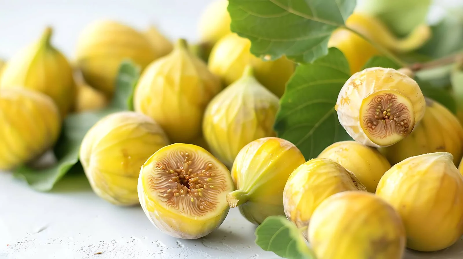 Vibrant Ripe Yellow and Green Figs — free download from Dotvec