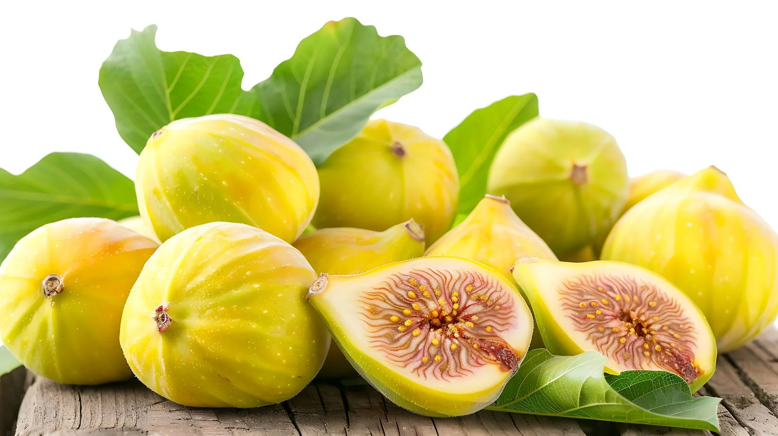 Vibrant Yellow and Green Figs Close-Up — free download from Dotvec