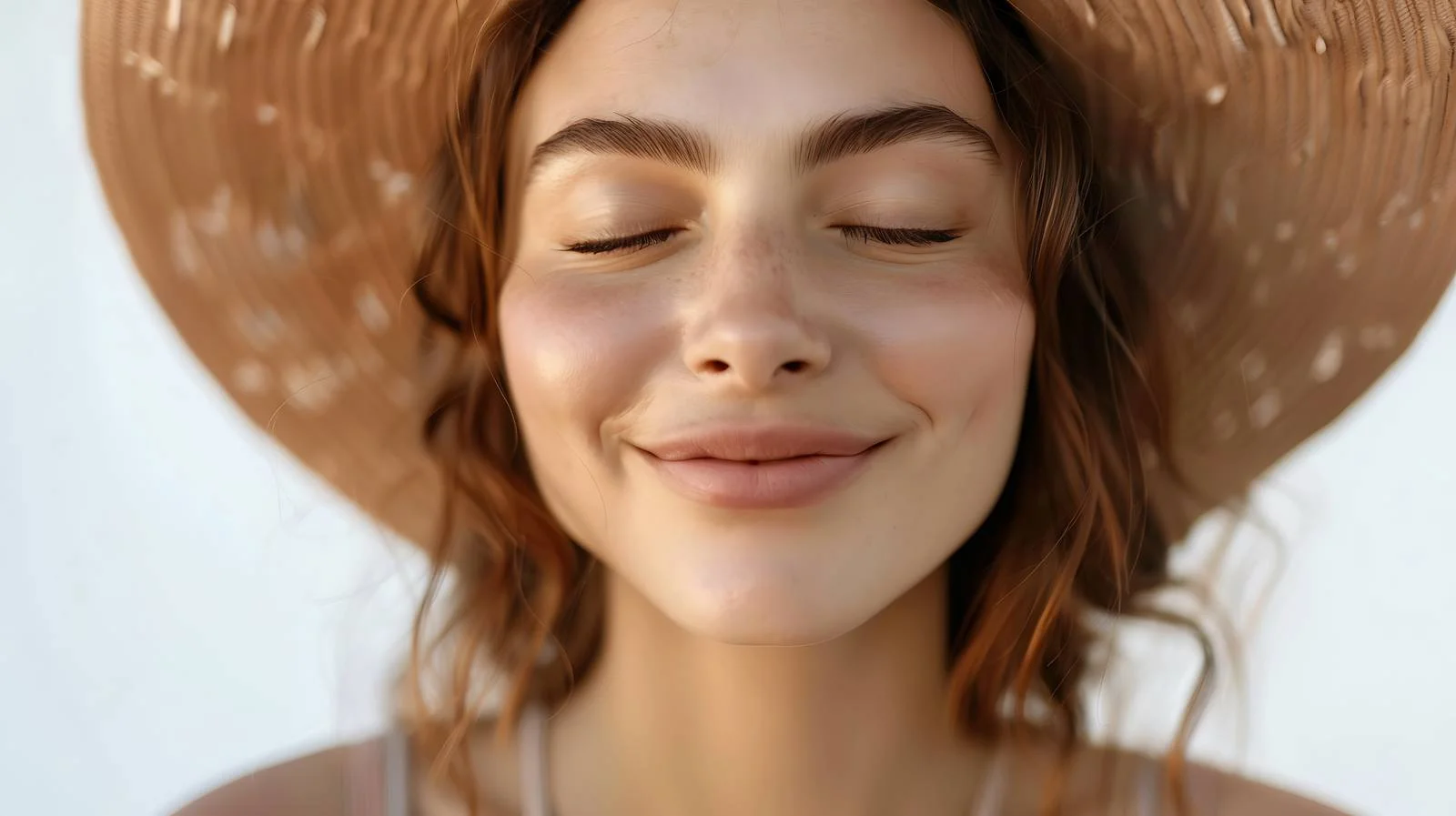 Elegant Woman with Closed Eyes — free download from Dotvec