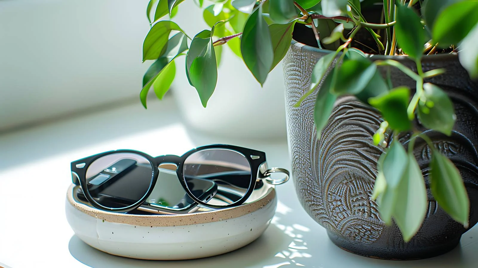 Modern Accessories: Sunglasses, Phone, Car Key — free download from Dotvec