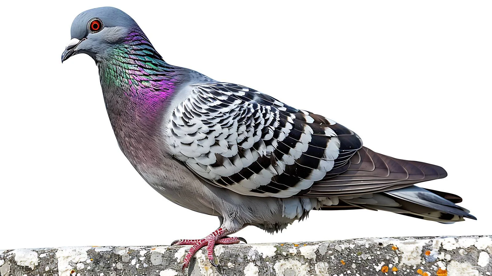 Urban Pigeon Perched on Parapet Edge — free download from Dotvec