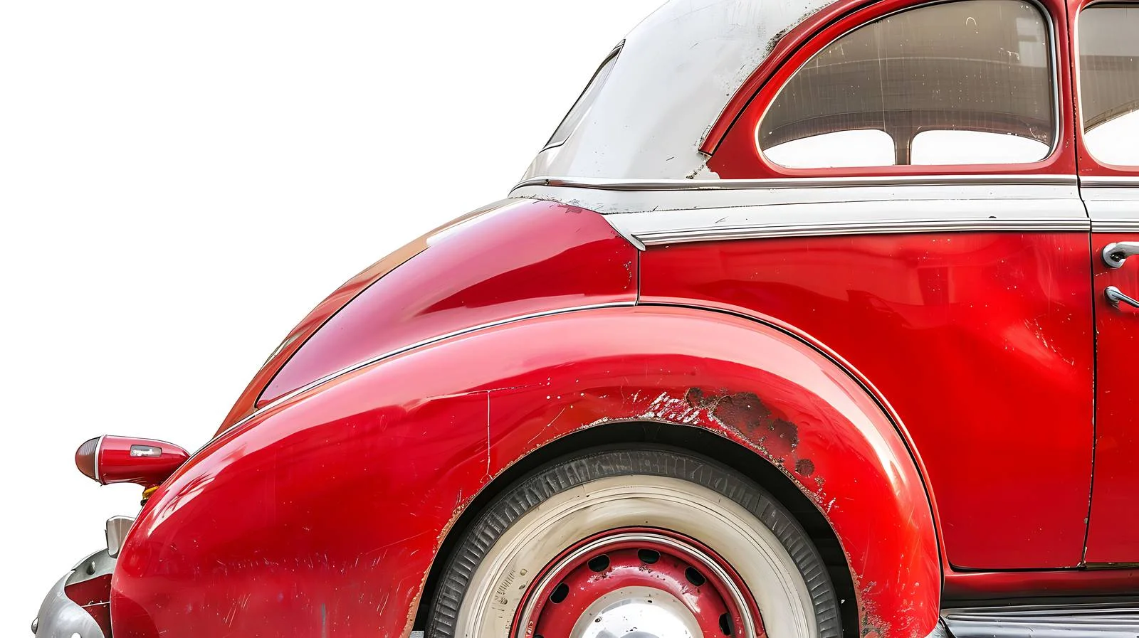 Antique Car Close-up on White Background — free download from Dotvec
