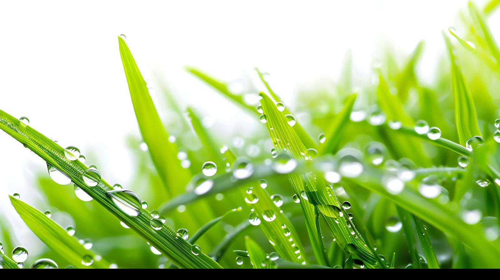 Macro Water Droplets on Grass Blades — free download from Dotvec