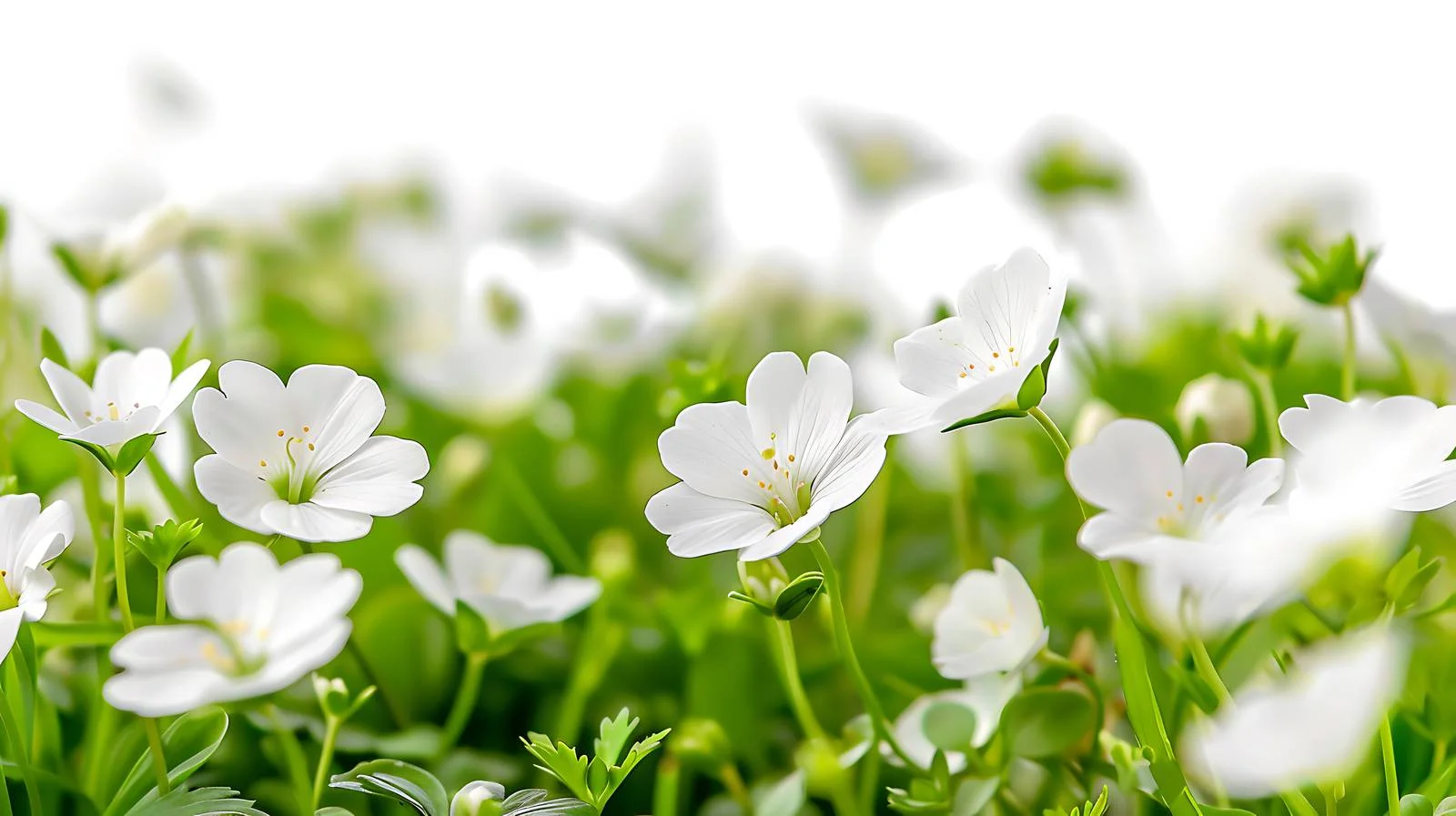 Delicate White Blooms In Outdoor Setting — free download from Dotvec
