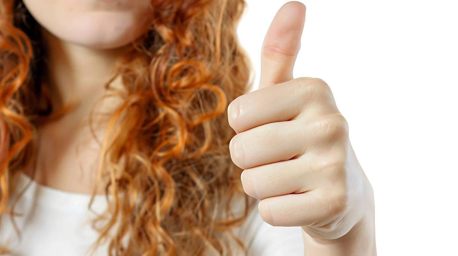 Woman Showing Gesture Isolated on White — free download from Dotvec