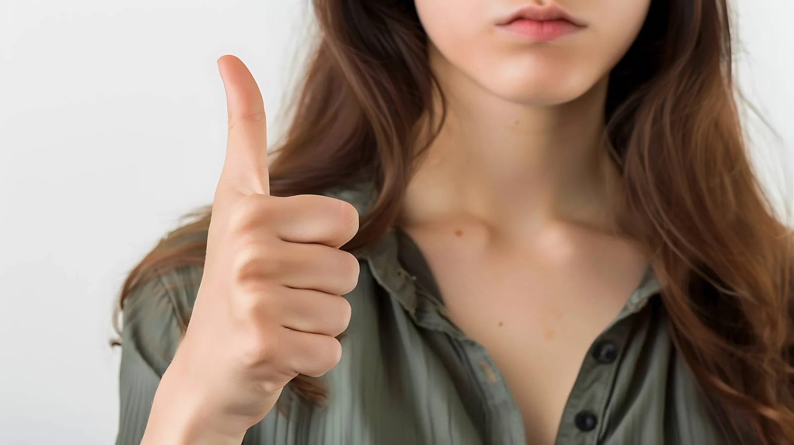 Woman Giving Finger Gesture Close-up — free download from Dotvec