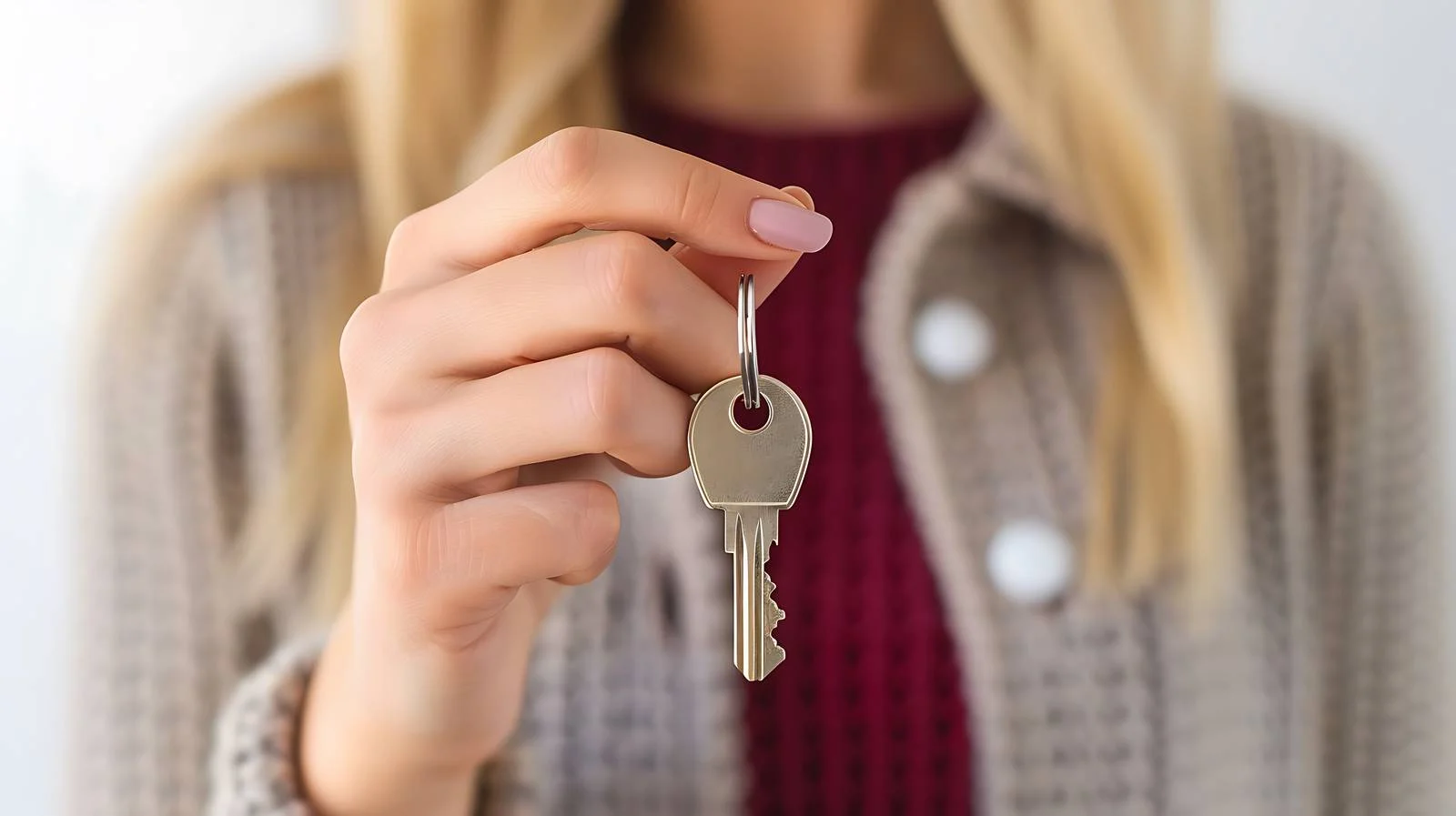 Woman with House Key in New Home — free download from Dotvec