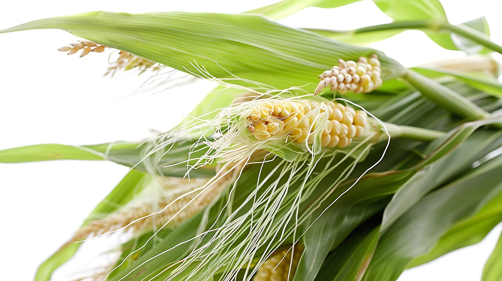 Detailed View of Fresh Corn Ears — free download from Dotvec