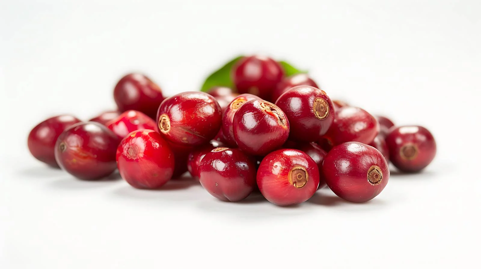 Organic Red Coffee Cherries Close-up — free download from Dotvec