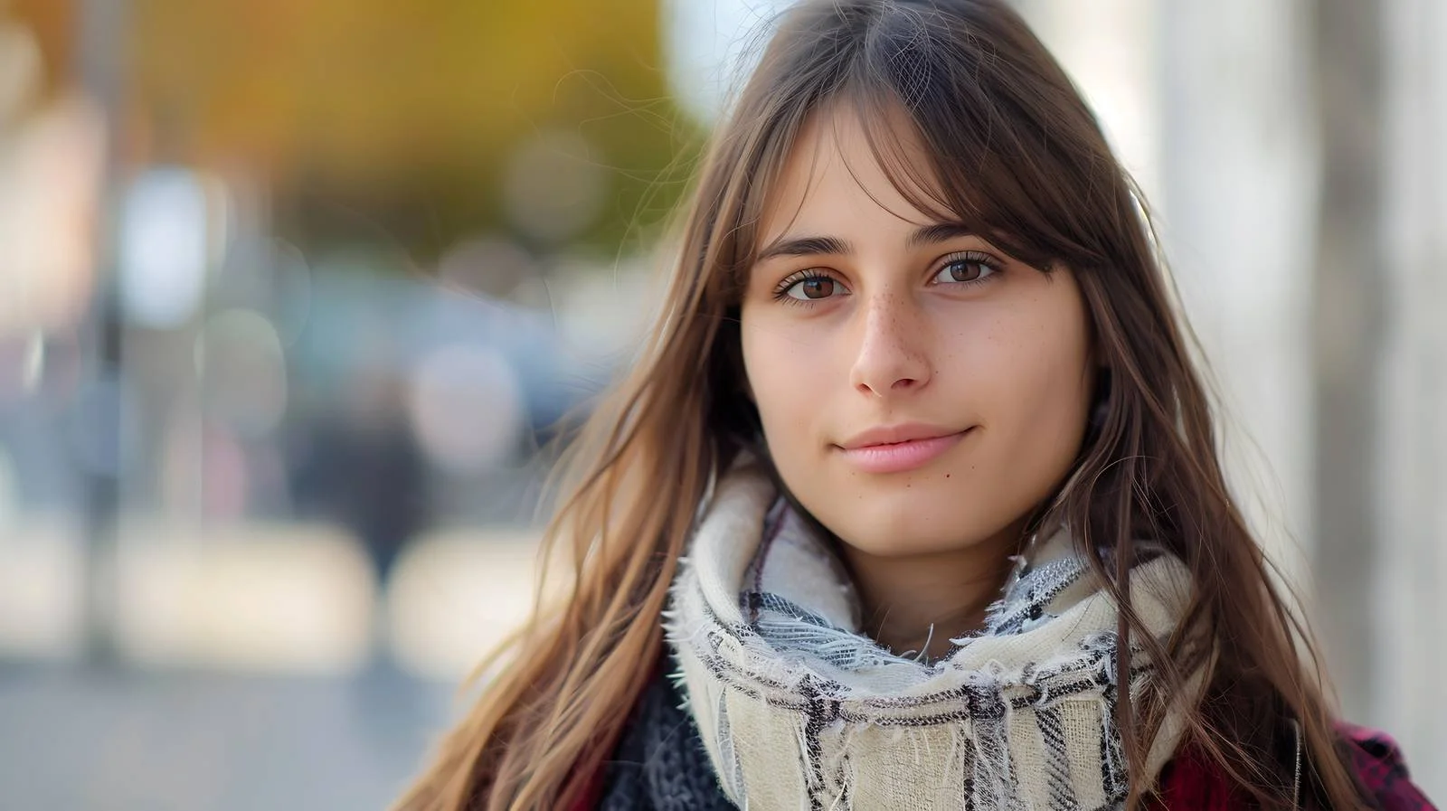 Urban young woman close-up portrait — free download from Dotvec