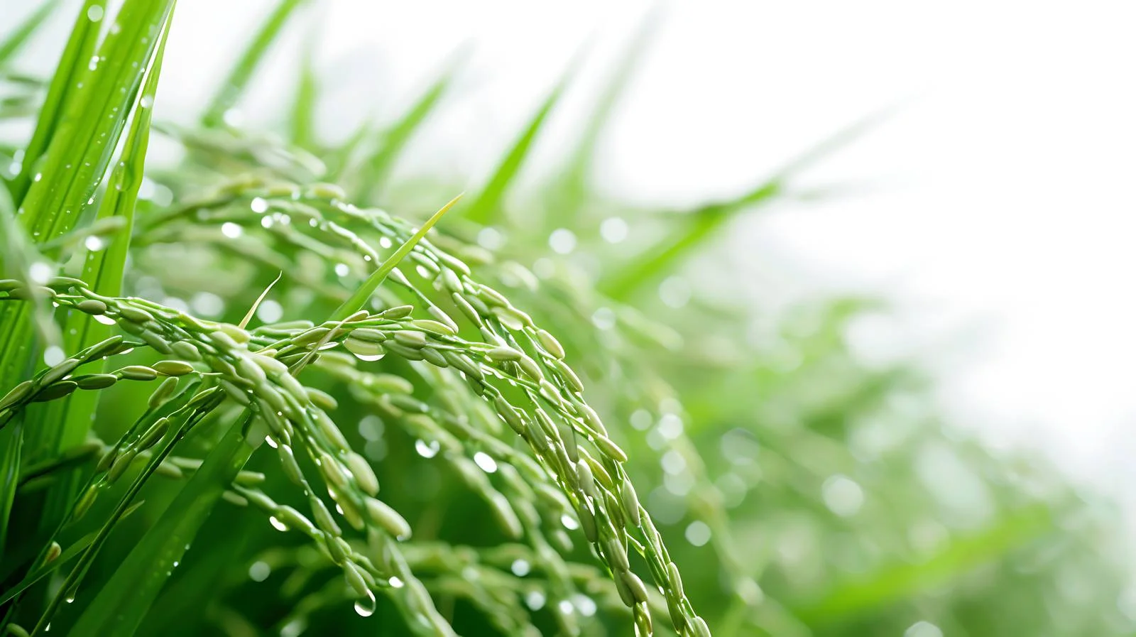 Close-up Rice Seed and Leaves — free download from Dotvec