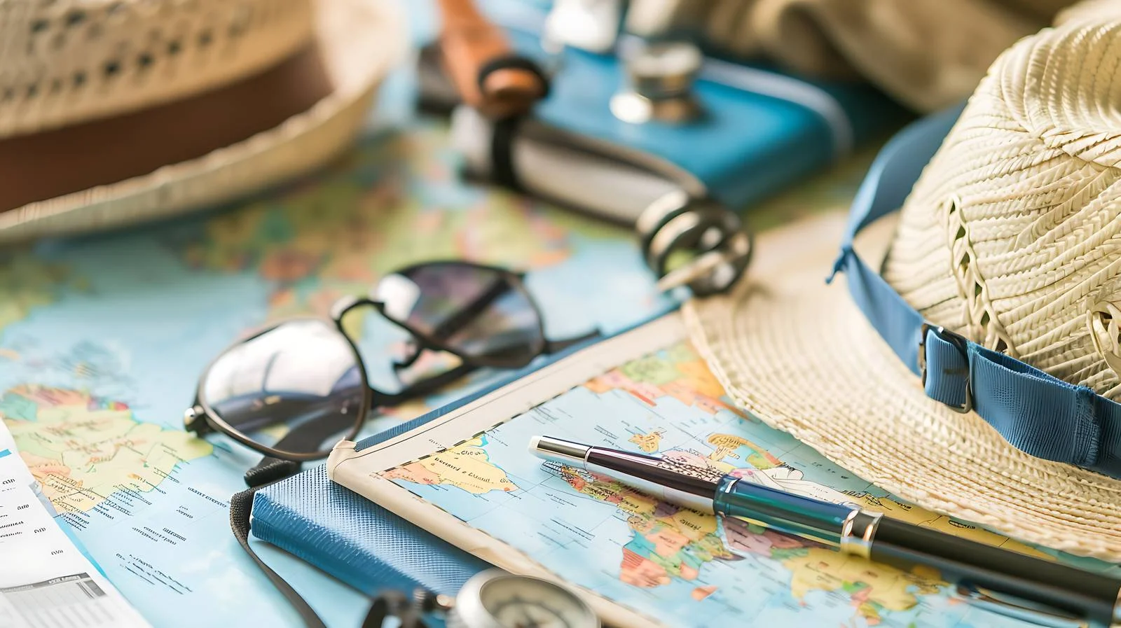 Tourist Planning Vacation with Map — free download from Dotvec