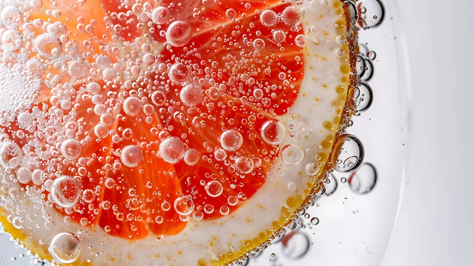 Refreshing Grapefruit Slice in Soda Water — free download from Dotvec