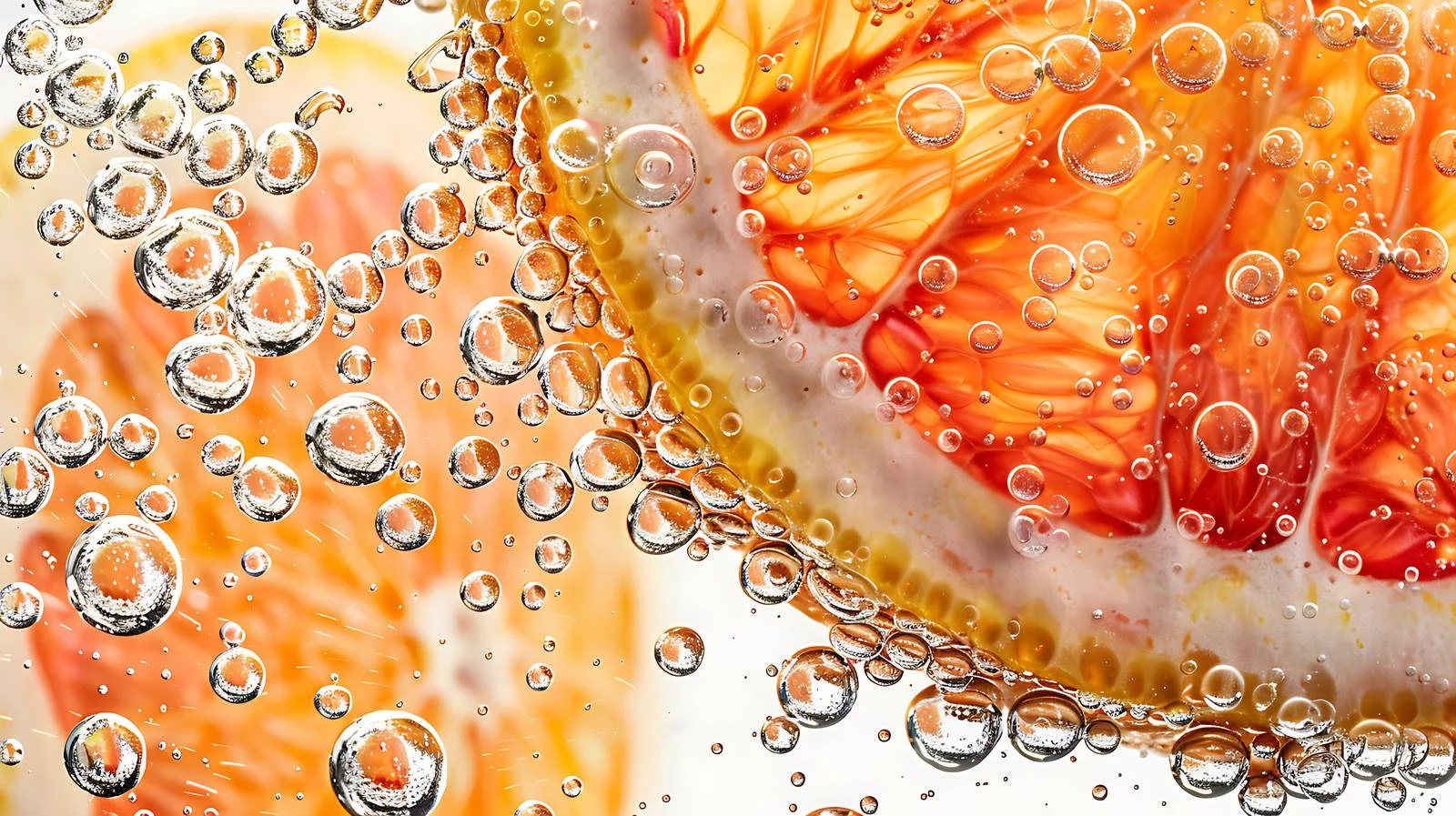 Refreshing Grapefruit Slice in Soda Water — free download from Dotvec