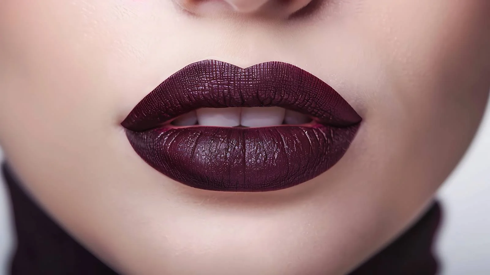 Close-Up Dark Lips Beauty Portrait — free download from Dotvec