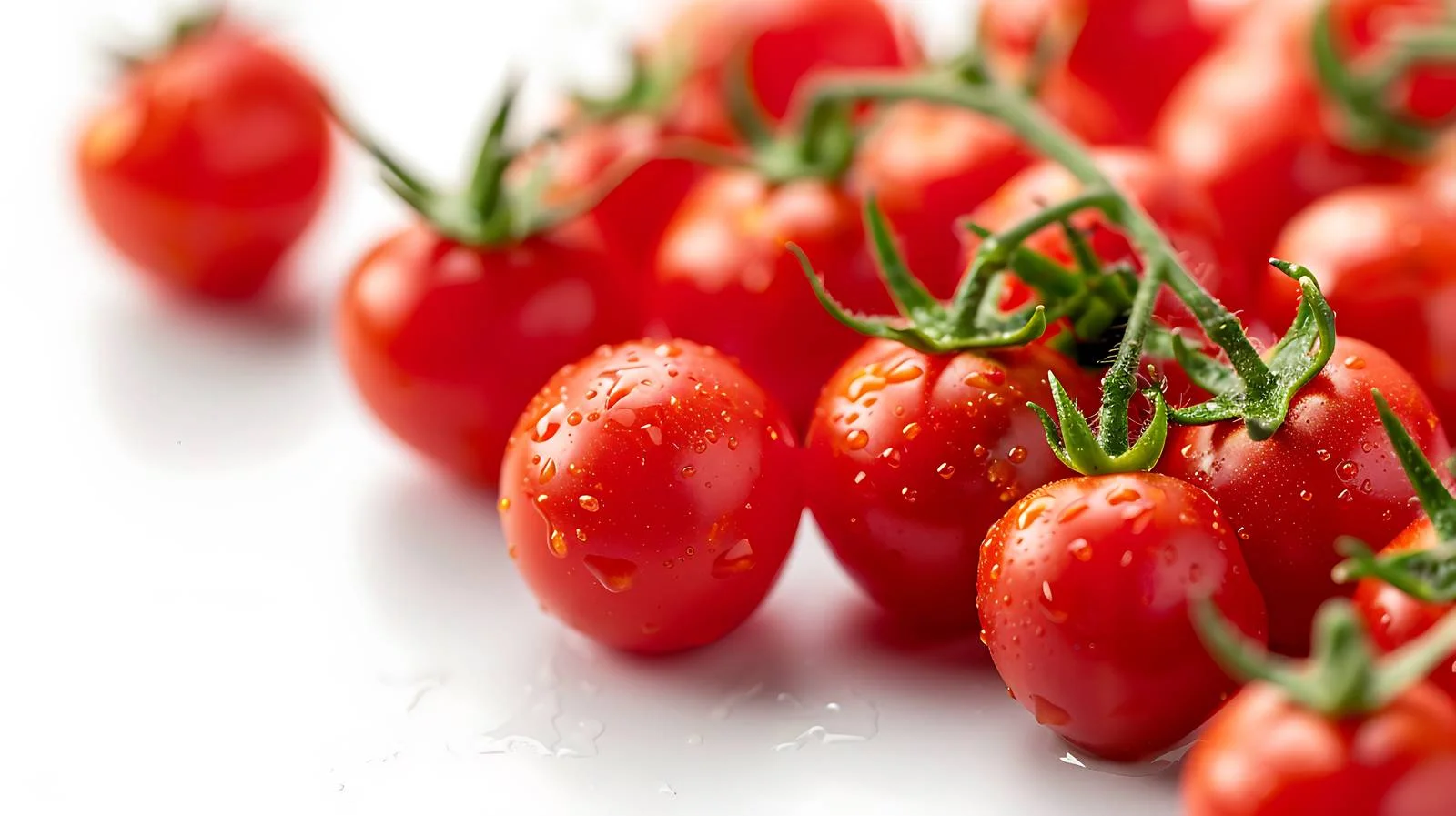 Cherry Tomato Close-up Food Background — free download from Dotvec