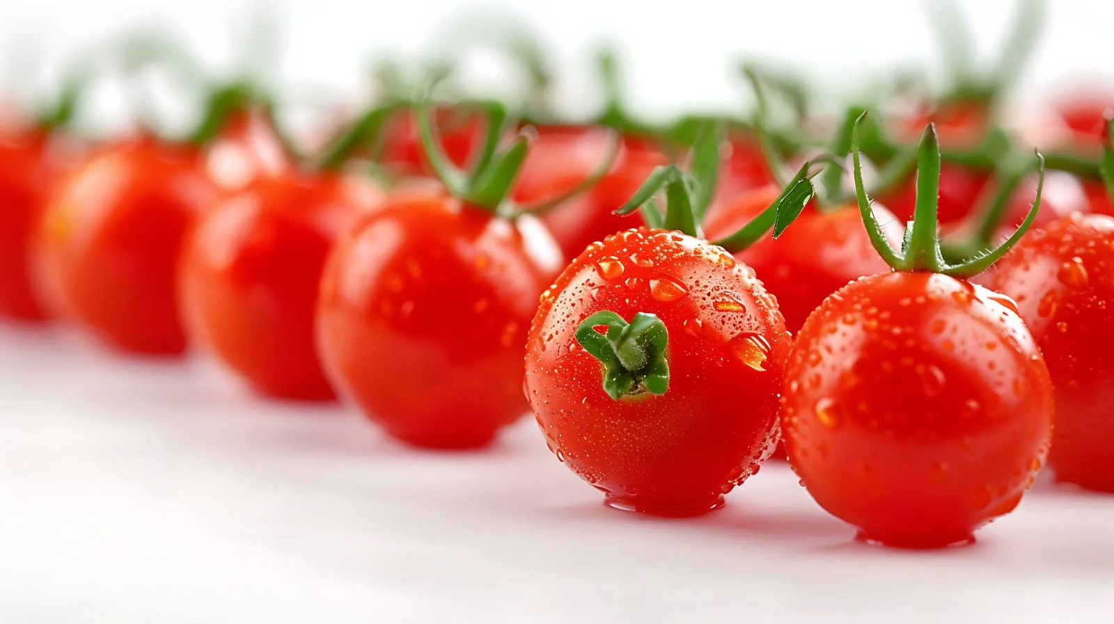 Cherry Tomato Close-Up Food Background View — free download from Dotvec