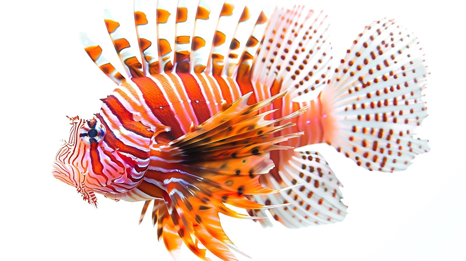 Close-up Devil Firefish Swimming — free download from Dotvec