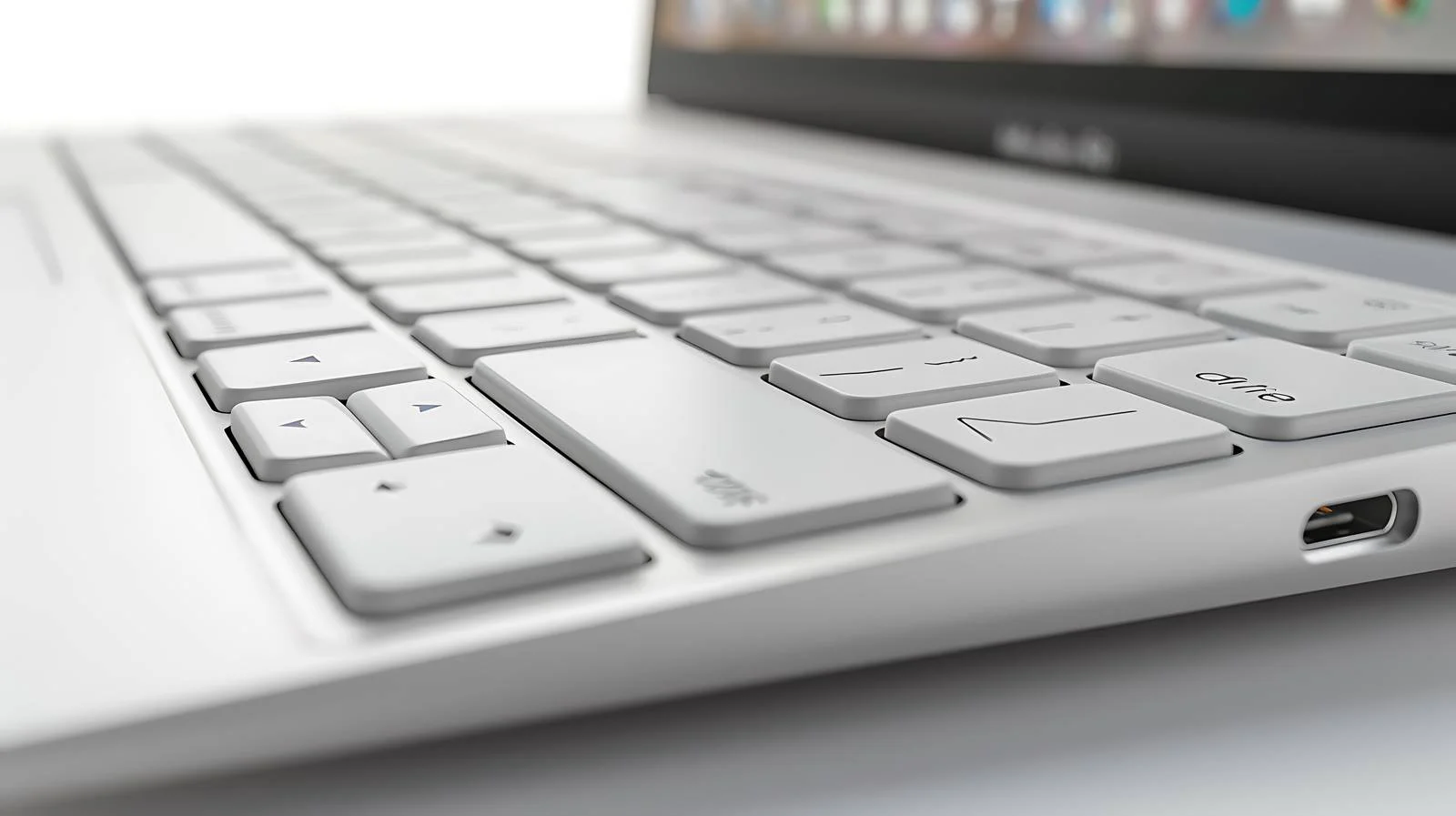 Modern Computer Keyboard Close-up View — free download from Dotvec