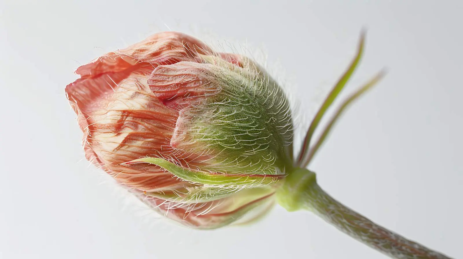 Close-Up of Peachy Poppy Flower Bud — free download from Dotvec