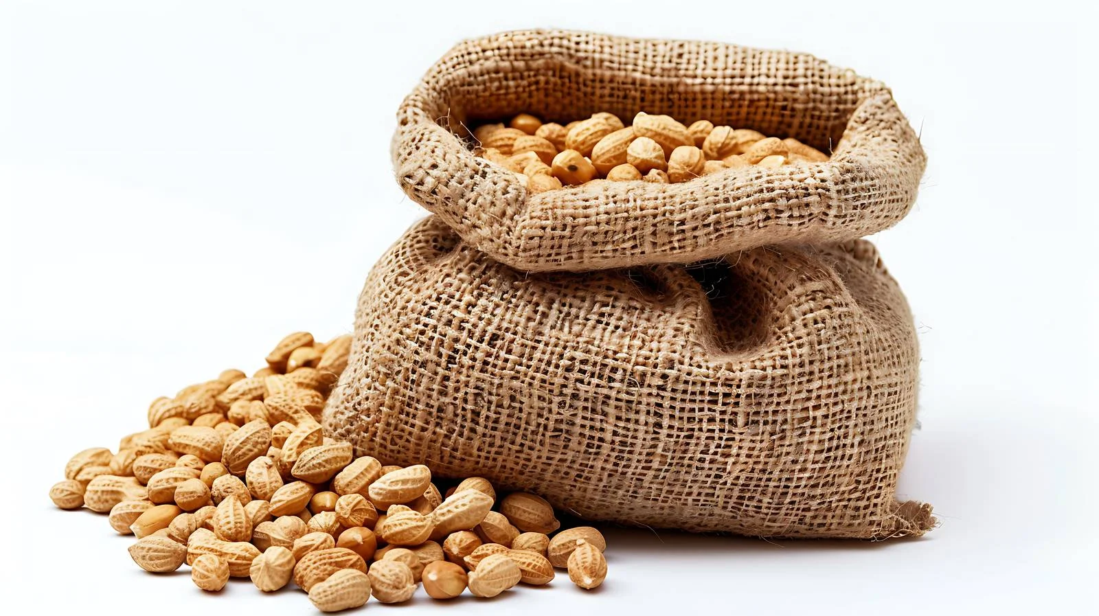 Close-up Peanut in Sack Bag — free download from Dotvec